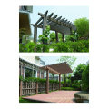 Easy Installation Trellis Arbours Durable Gazebo Wood Looking WPC Pergola